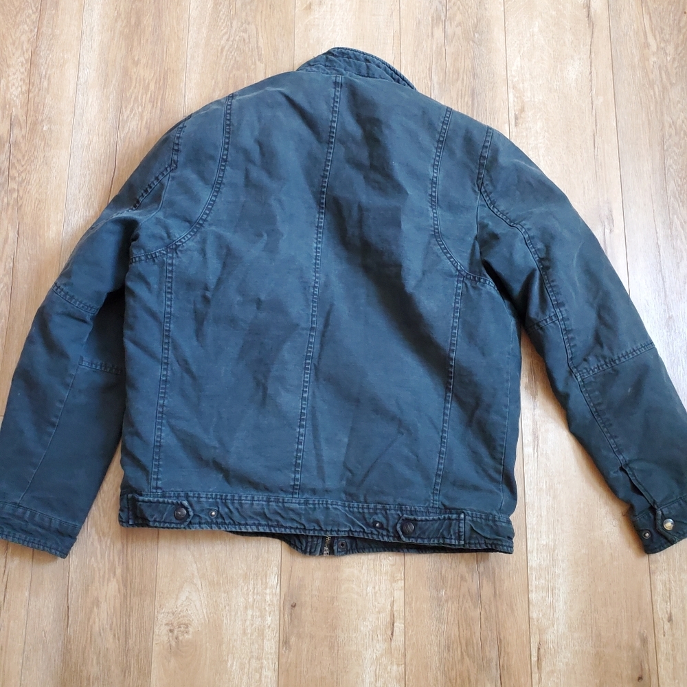 Vintage 80s Levi's Western Wear Jacket Coat Jean Denim Quilt Lined M - Picture 6 of 11